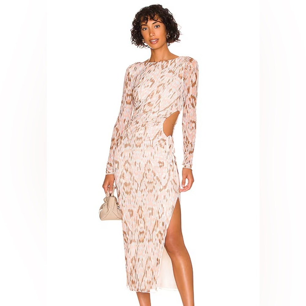 Revolve Long Sleeve Athena Hansen & Gretel Dress with cut out. Small